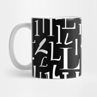 L - Typography (White) Mug